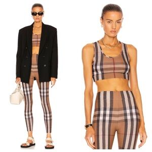 Burberry Immy Check Bra Top